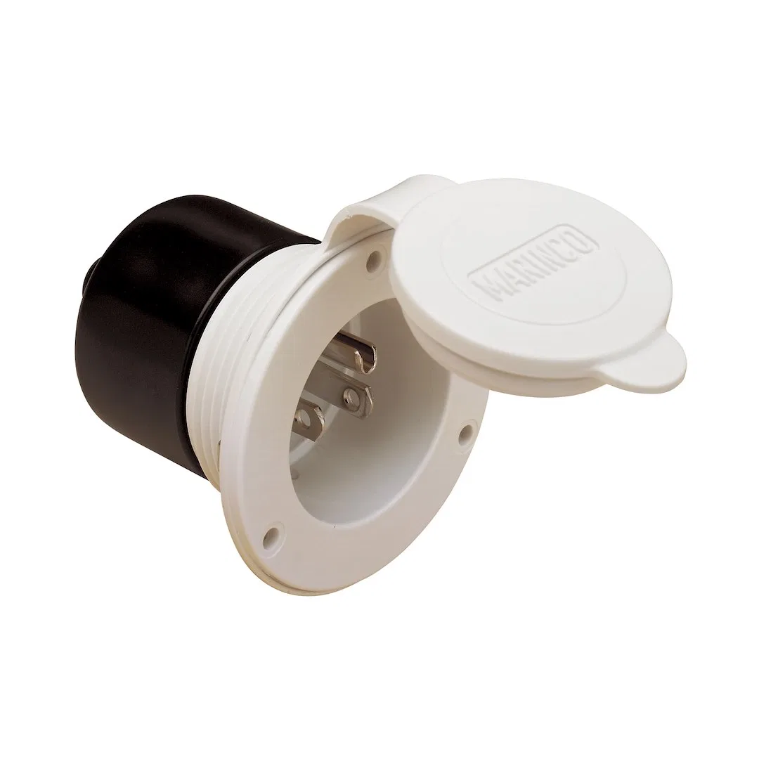 150BBIW.RV – MARINCO Power Inlet Port, Manual Power Disconnect 15 Amp 125 Volt AC 2.5 Inch Diameter x 2.67 Inch Depth...